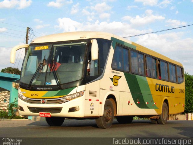 Empresa Gontijo de Transportes 3190 na cidade de Jeremoabo, Bahia, Brasil, por José Franca S. Neto. Número da foto: #2485531.