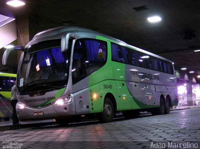 Transbrasiliana Transportes e Turismo 51049 na cidade de Belo Horizonte, Minas Gerais, Brasil, por Adão Raimundo Marcelino. Número da foto: #2484655.