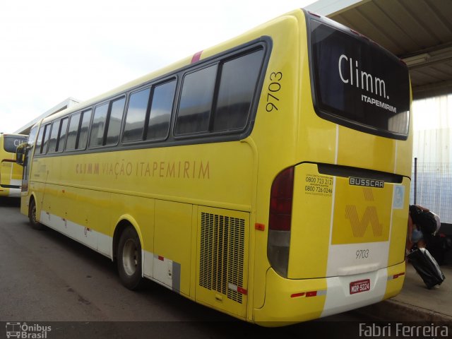 Viação Itapemirim 9703 na cidade de Belo Horizonte, Minas Gerais, Brasil, por Fabri Ferreira. ID da foto: 2484396.