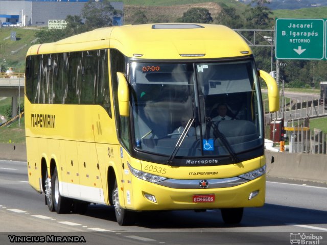 Viação Itapemirim 60535 na cidade de Jacareí, São Paulo, Brasil, por Vinicius Miranda. Número da foto: #2486779.