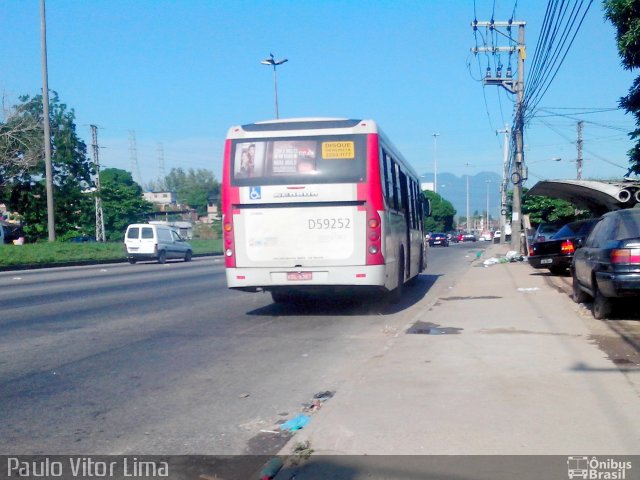 Viação Andorinha Rio D59252 na cidade de Rio de Janeiro, Rio de Janeiro, Brasil, por Paulo Vitor Lima. Número da foto: #2488328.