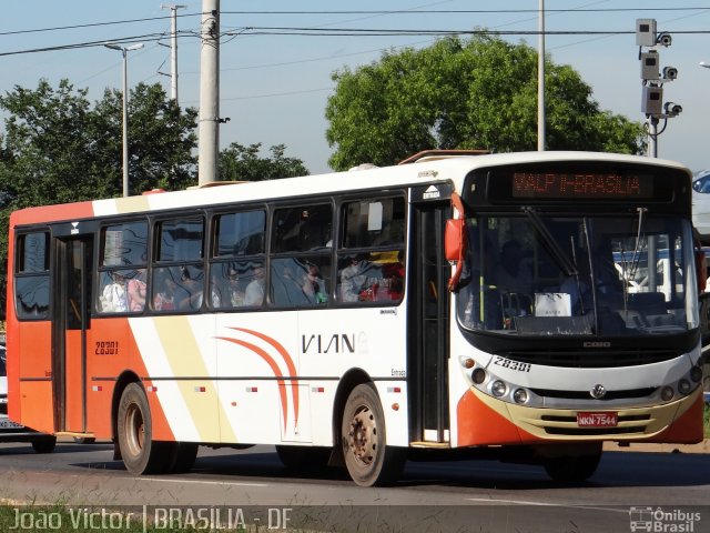 VIAN - Viação Anapolina 28301 na cidade de Brasília, Distrito Federal, Brasil, por João Victor. ID da foto: 2456081.