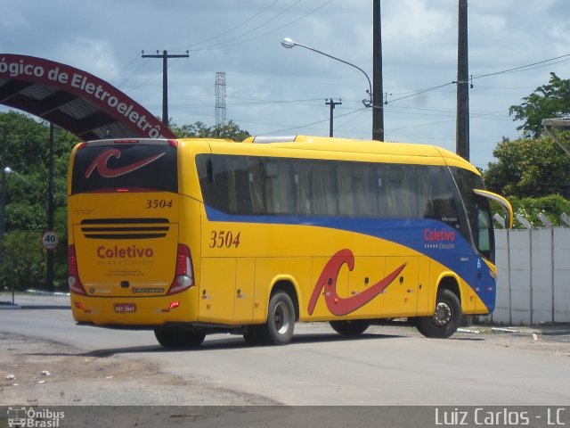 Coletivo Transportes 3504 na cidade de Recife, Pernambuco, Brasil, por Luiz Carlos de Santana. ID da foto: 2455722.