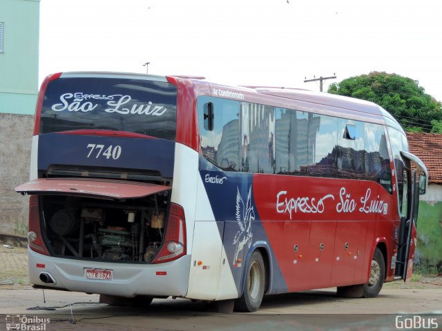 Expresso São Luiz 7740 na cidade de Rio Verde, Goiás, Brasil, por Paulo Roberto Sales do Nascimento. Número da foto: #2456083.