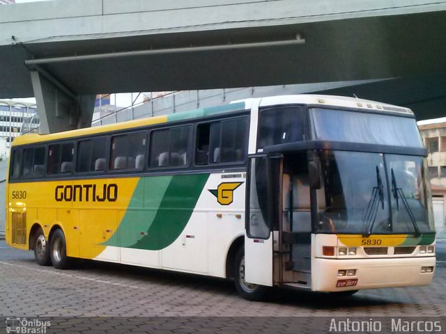 Empresa Gontijo de Transportes 5830 na cidade de Belo Horizonte, Minas Gerais, Brasil, por Antonio  Marcos. ID da foto: 2455397.