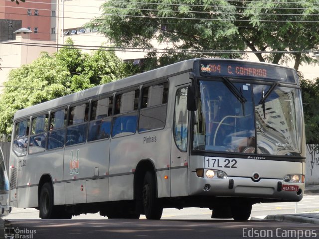 Expresso Azul 17L22 na cidade de Curitiba, Paraná, Brasil, por Edson Campos. Número da foto: #2456875.