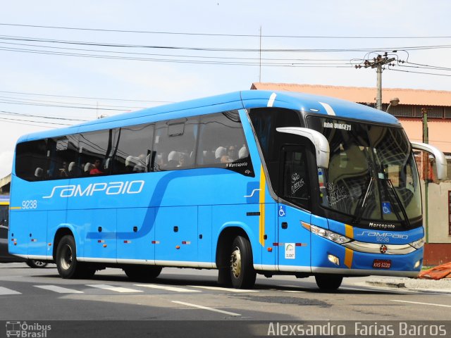 Viação Sampaio 9238 na cidade de Rio de Janeiro, Rio de Janeiro, Brasil, por Alexsandro  Farias Barros. Número da foto: #2456841.