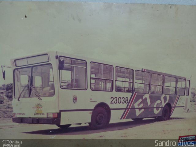 ETCD - Empresa de Transporte Coletivo de Diadema 23038 na cidade de Diadema, São Paulo, Brasil, por Sandro Alves. ID da foto: 2455502.