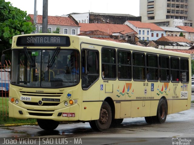 Viação Abreu 54-011 na cidade de São Luís, Maranhão, Brasil, por João Victor. ID da foto: 2488643.