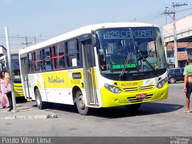 Viação Nilopolitana RJ 123.020 na cidade de Duque de Caxias, Rio de Janeiro, Brasil, por Paulo Vitor Lima. Número da foto: #2489277.