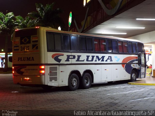 Pluma Conforto e Turismo 3415 na cidade de Guaratinguetá, São Paulo, Brasil, por Fabio Alcantara. ID da foto: 2490230.