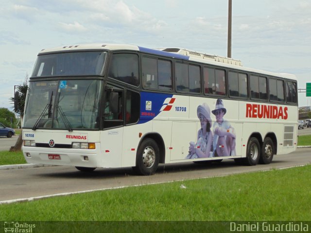 Reunidas Transportes Coletivos 10708 na cidade de Florianópolis, Santa Catarina, Brasil, por Daniel Guardiola. ID da foto: 2489814.