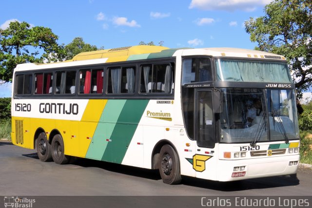 Empresa Gontijo de Transportes 15120 na cidade de Montes Claros, Minas Gerais, Brasil, por Carlos Eduardo Lopes. ID da foto: 2489606.