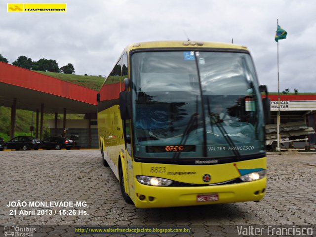 Viação Itapemirim 8823 na cidade de João Monlevade, Minas Gerais, Brasil, por Valter Francisco. Número da foto: #2491382.