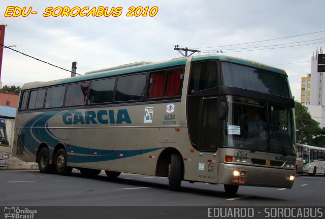 Viação Garcia 6534 na cidade de Sorocaba, São Paulo, Brasil, por EDUARDO - SOROCABUS. Número da foto: #2492244.