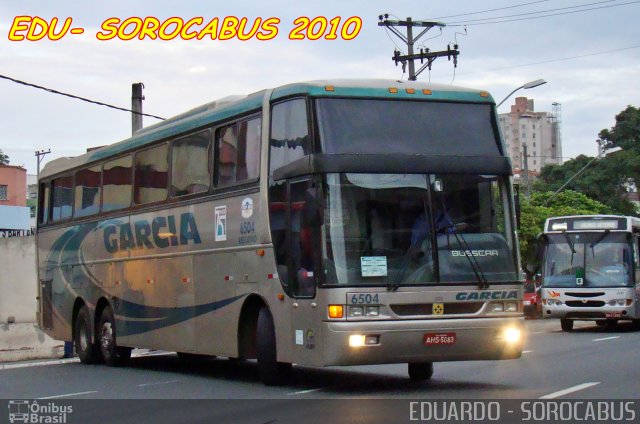 Viação Garcia 6504 na cidade de Sorocaba, São Paulo, Brasil, por EDUARDO - SOROCABUS. Número da foto: #2492226.