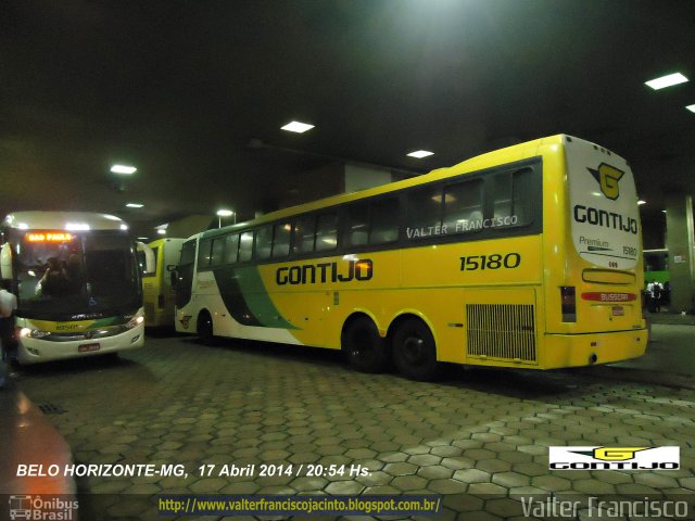 Empresa Gontijo de Transportes 15180 na cidade de Belo Horizonte, Minas Gerais, Brasil, por Valter Francisco. ID da foto: 2490997.