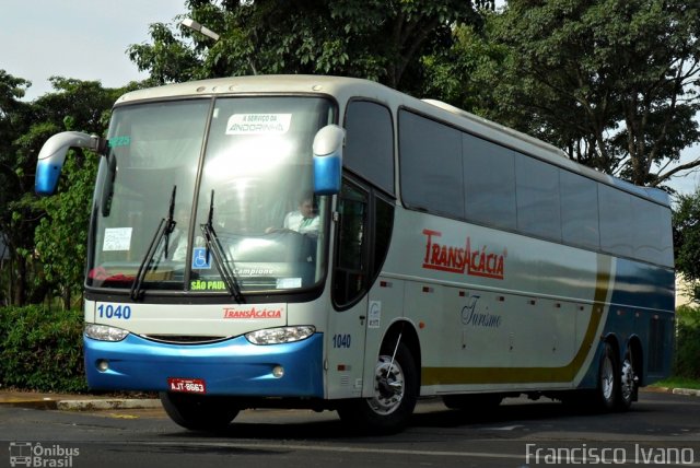 TransAcácia Turismo 1040 na cidade de Assis, São Paulo, Brasil, por Francisco Ivano. ID da foto: 2491633.