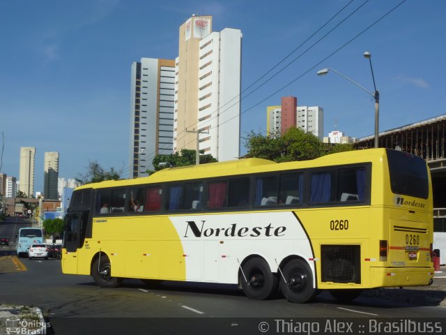 Viação Nordeste 0260 na cidade de Fortaleza, Ceará, Brasil, por Thiago Alex. ID da foto: 2493060.