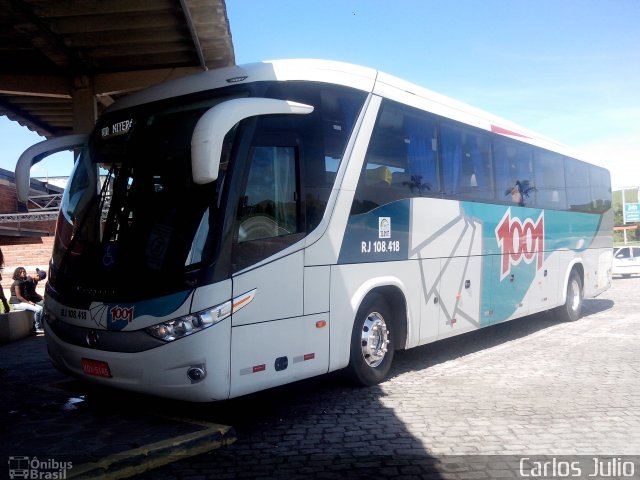 Auto Viação 1001 RJ 108.418 na cidade de Casimiro de Abreu, Rio de Janeiro, Brasil, por Carlos Julio. ID da foto: 2493661.