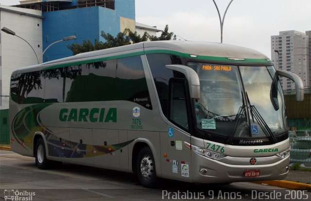 Viação Garcia 7476 na cidade de São Paulo, São Paulo, Brasil, por Cristiano Soares da Silva. Número da foto: #2496254.