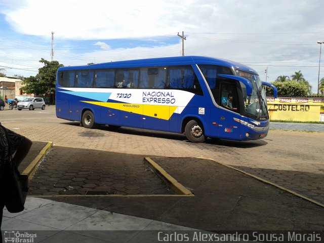 Nacional Expresso 72120 na cidade de Piranhas, Goiás, Brasil, por Carlos Alexsandro Sousa Morais. Número da foto: #2494953.
