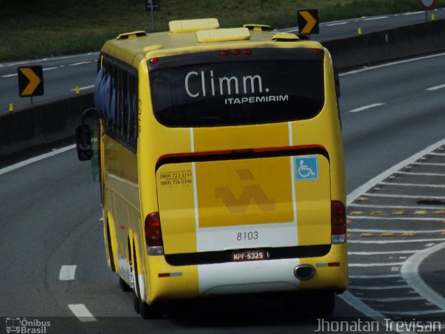 Viação Itapemirim 8103 na cidade de Lavrinhas, São Paulo, Brasil, por Jhonatan Diego da Silva Trevisan. ID da foto: 2496041.