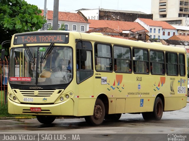 Expresso Tapajós 48-010 na cidade de São Luís, Maranhão, Brasil, por João Victor. ID da foto: 2495501.