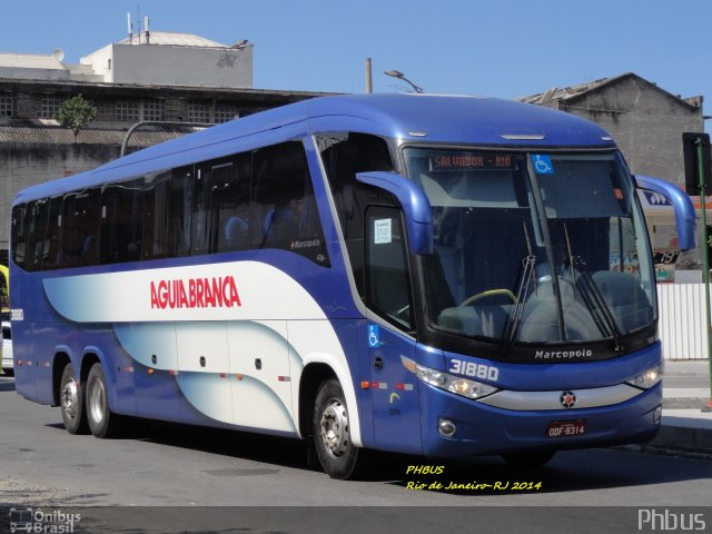 Viação Águia Branca 31880 na cidade de Rio de Janeiro, Rio de Janeiro, Brasil, por Paulo Henrique. Número da foto: #2495994.