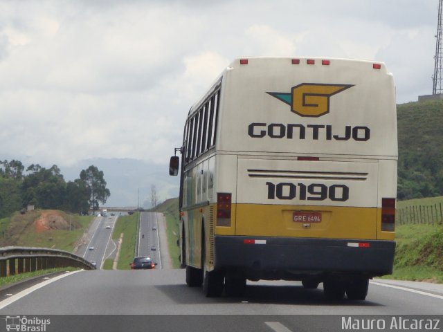 Empresa Gontijo de Transportes 10190 na cidade de Pouso Alegre, Minas Gerais, Brasil, por Mauro Alcaraz. Número da foto: #2496432.