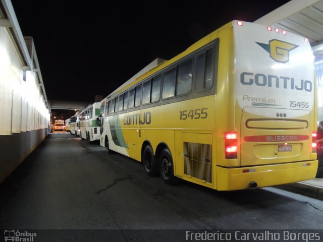 Empresa Gontijo de Transportes 15455 na cidade de Belo Horizonte, Minas Gerais, Brasil, por Frederico Carvalho Borges. ID da foto: 2495329.