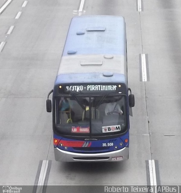 Empresa de Ônibus Vila Galvão 30.508 na cidade de Guarulhos, São Paulo, Brasil, por Roberto Teixeira. Número da foto: #2496438.