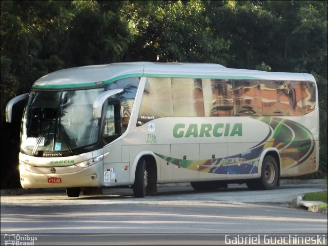 Viação Garcia 7766 na cidade de Ponta Grossa, Paraná, Brasil, por Gabriel Guachineski. Número da foto: #2495230.