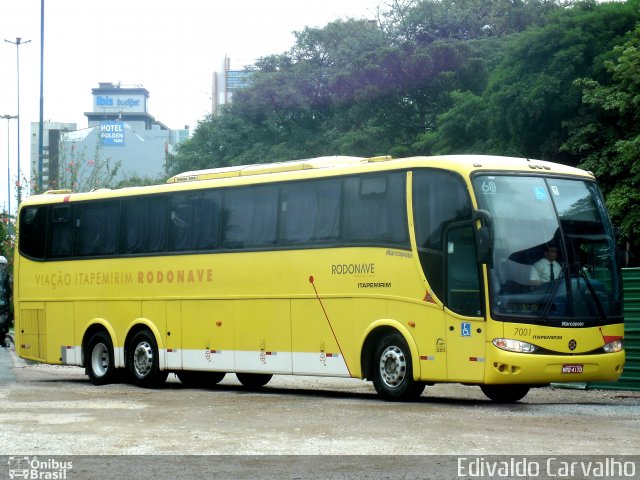 Viação Itapemirim 7001 na cidade de Curitiba, Paraná, Brasil, por Edivaldo Carvalho. Número da foto: #2497876.