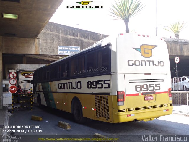 Empresa Gontijo de Transportes 8955 na cidade de Belo Horizonte, Minas Gerais, Brasil, por Valter Francisco. Número da foto: #2496456.