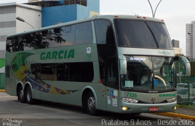 Viação Garcia 7136 na cidade de São Paulo, São Paulo, Brasil, por Cristiano Soares da Silva. Número da foto: #2497651.