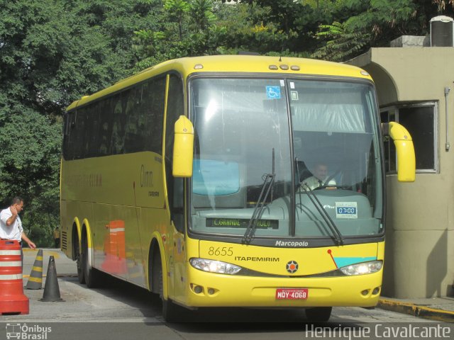 Viação Itapemirim 8655 na cidade de São Paulo, São Paulo, Brasil, por Henrique Cavalcante. ID da foto: 2497733.