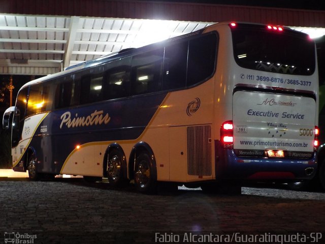 Primotur Transportes e Turismo 5000 na cidade de Guaratinguetá, São Paulo, Brasil, por Fabio Alcantara. Número da foto: #2497061.