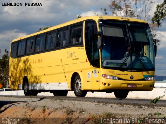 Viação Itapemirim 8515 na cidade de Caruaru, Pernambuco, Brasil, por Lenilson da Silva Pessoa. ID da foto: 2496941.