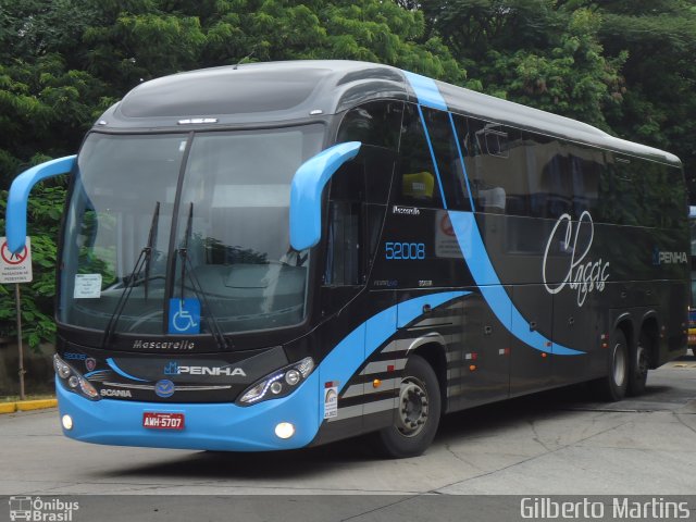 Empresa de Ônibus Nossa Senhora da Penha 52008 na cidade de São Paulo, São Paulo, Brasil, por Gilberto Martins. ID da foto: 2497904.