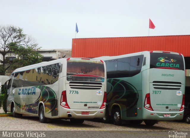 Viação Garcia 7776 na cidade de Bauru, São Paulo, Brasil, por Marcos Viegas. Número da foto: #2499633.