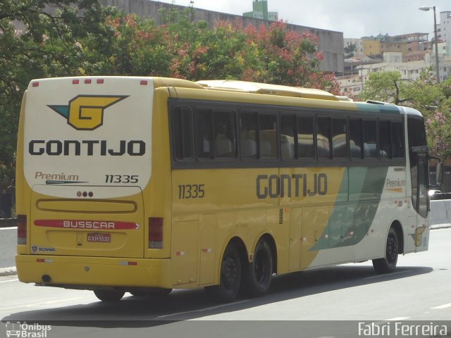 Empresa Gontijo de Transportes 11335 na cidade de Belo Horizonte, Minas Gerais, Brasil, por Fabri Ferreira. ID da foto: 2500460.