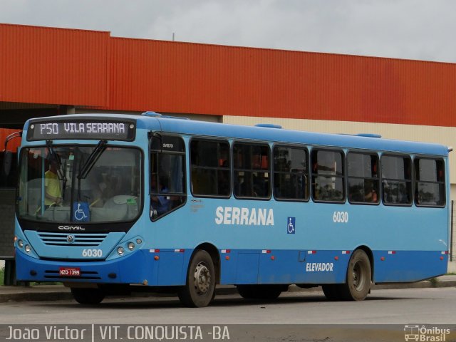 Serrana Transportes e Turismo 6030 na cidade de Vitória da Conquista, Bahia, Brasil, por João Victor. ID da foto: 2500441.