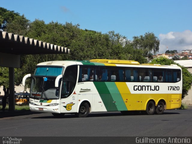 Empresa Gontijo de Transportes 17120 na cidade de Araxá, Minas Gerais, Brasil, por Guilherme Antonio. Número da foto: #2500621.