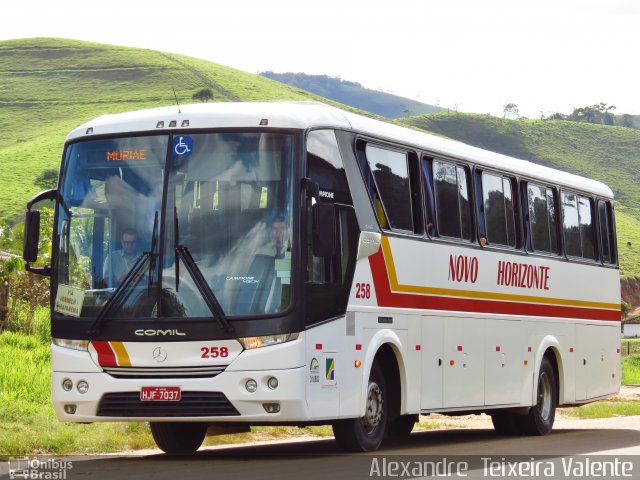 Viação Novo Horizonte 258 na cidade de Rosário da Limeira, Minas Gerais, Brasil, por Alexandre  Teixeira Valente. ID da foto: 2500976.