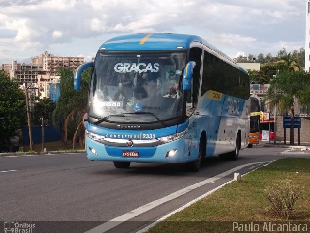 Viação Nossa Senhora das Graças 2333 na cidade de Aparecida, São Paulo, Brasil, por Paulo Alcantara. ID da foto: 2500712.