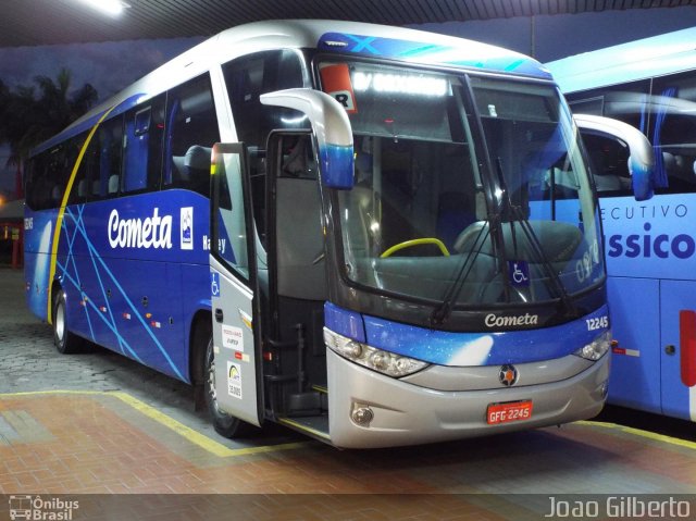 Viação Cometa 12245 na cidade de Guaratinguetá, São Paulo, Brasil, por Joao Gilberto. ID da foto: 2502682.