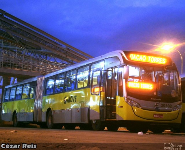 Viação Torres 20502 na cidade de Belo Horizonte, Minas Gerais, Brasil, por César Ônibus. Número da foto: #2502194.