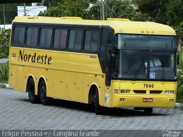 Viação Nordeste 7040 na cidade de Campina Grande, Paraíba, Brasil, por Felipe Pessoa de Albuquerque. Número da foto: #2503208.
