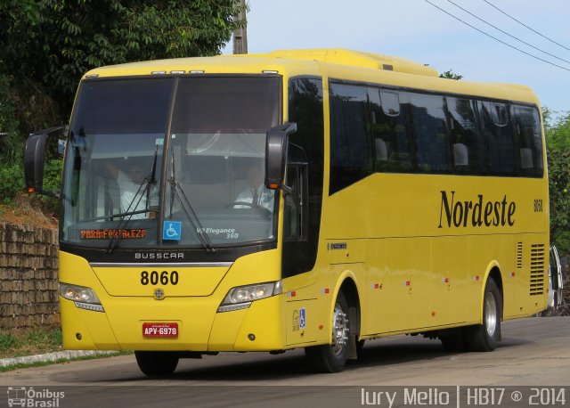 Viação Nordeste 8060 na cidade de Natal, Rio Grande do Norte, Brasil, por Iury  Mello. Número da foto: #2503772.